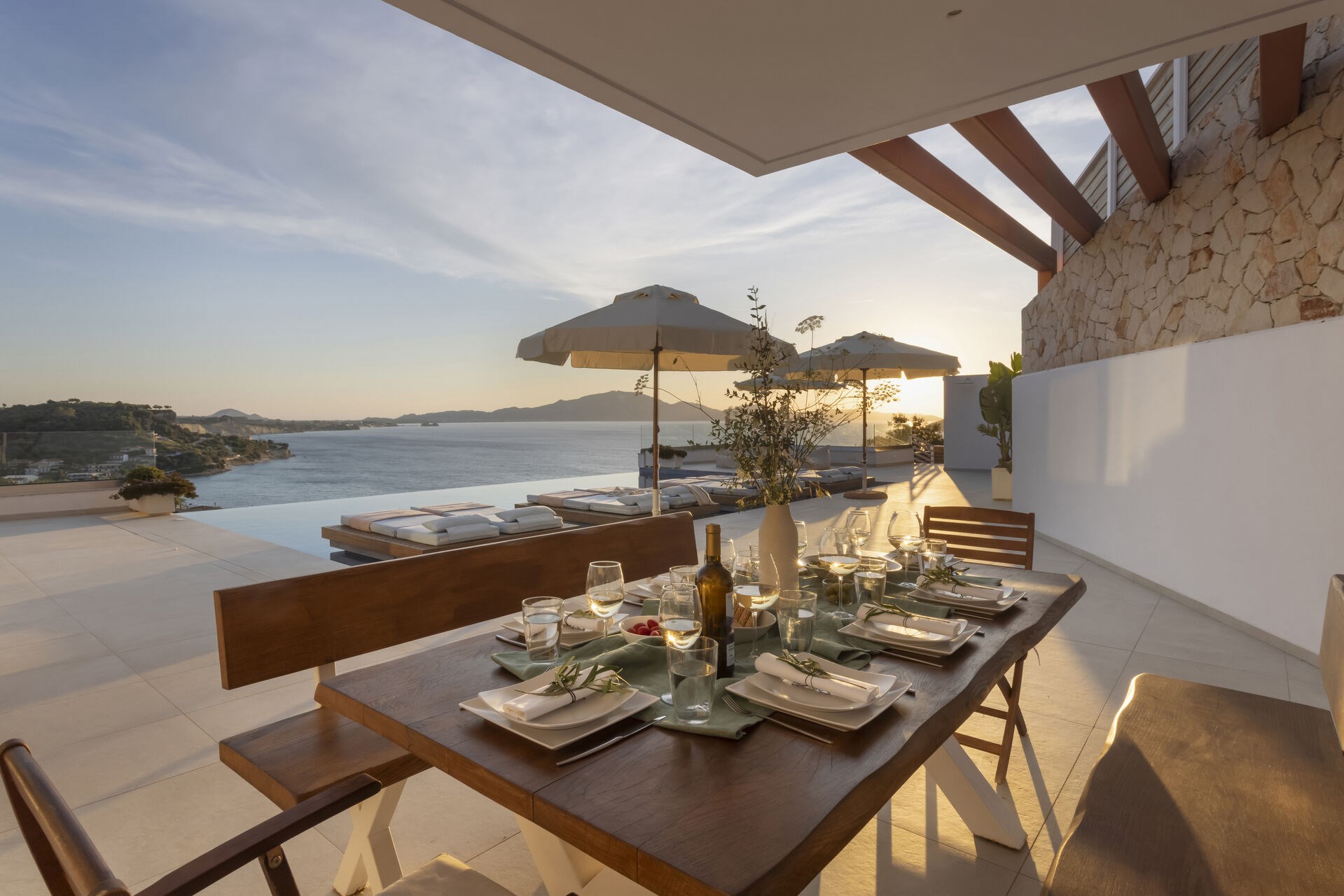 Luxury villa in Zakynthos with infinity pool and sea views